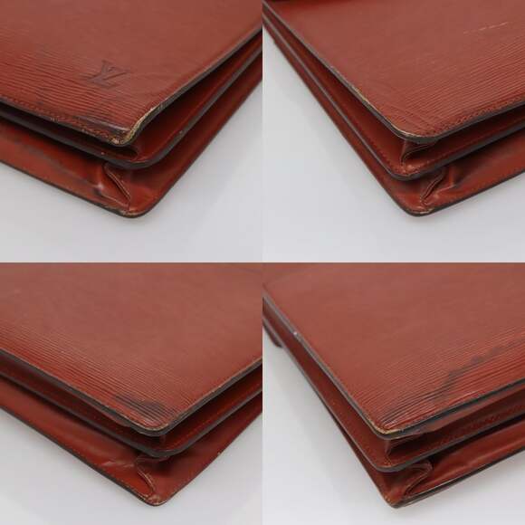 LOUIS VUITTON Epi Serviette Conseiller Briefcase Brown M54423 - Picture 10 of 12